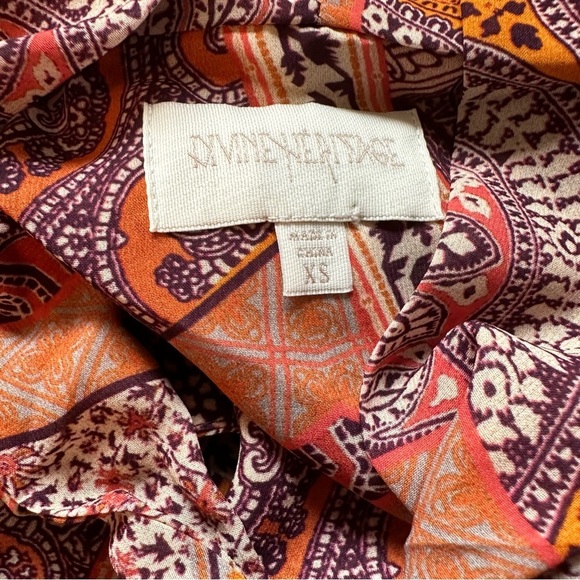 Divine Heritage Pussy Bow Long Sleeve Mini Dress Pink Size XS - Picture 7 of 14